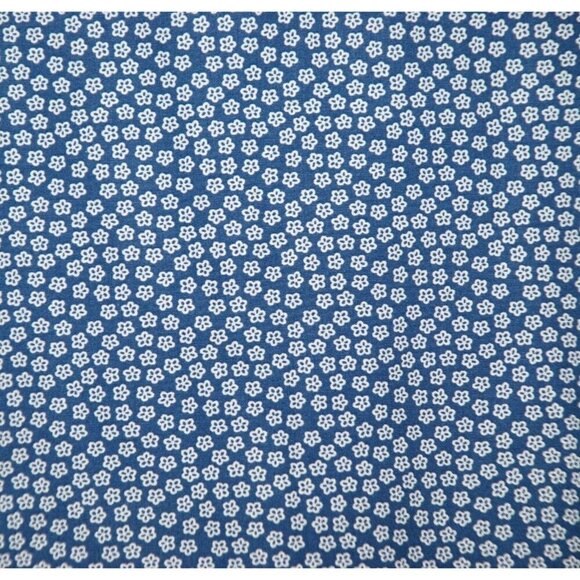 Egara Blue Micro Floral Men's Shirt Size L Non Iron Contrast Cuffs Button Up - Picture 7 of 9